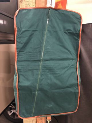 Vintage Polo Ralph Lauren Green Canvas Garment Travel Bag 38 X 24