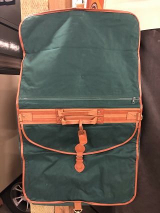 Vintage POLO RALPH LAUREN Green Canvas Garment Travel Bag 38 x 24 2