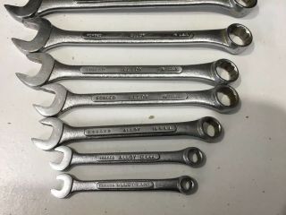 11 Piece SK TOOLS Vintage 12pt.  Combination SAE Wrench Set USA 1/4 to 15/16” 6