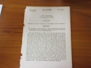 Government Report 1812 Ansel Wilkinson Pilot Lost His Hearing 496