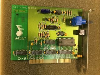 Ad Lib Music Synth Sound Card - box - contents - 1990 - PC ISA 6
