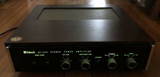 Mcintosh MC502 Stereo Power Amplifier Orig Walnut Cabinet 2