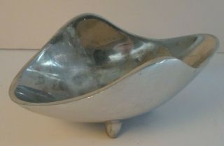Vintage Pewter Footed Soap Dish