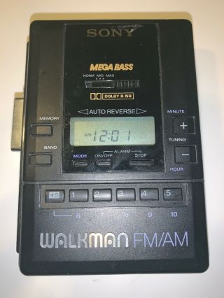 Vintage Sony Walkman Radio And Cassette Player Wm - Af65/bf65