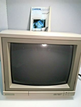 Commodore Computer 1902a Color Monitor W/ Cables,  User 