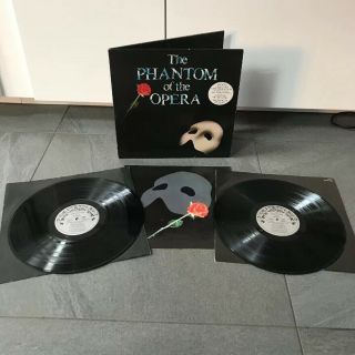 Phantom Of The Opera London Cast Double Lp Vinyl Uk Polydor 1987 Vtg
