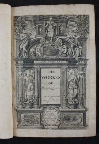 1640 Collected Workes Of Benjamin Jonson,  Epigrammes Drama Plays Theatre,  Folio