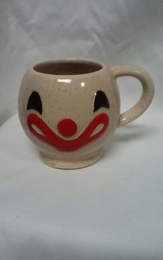 Vintage Mccoy Pottery Coffee Mug - Clown Face - Excelent