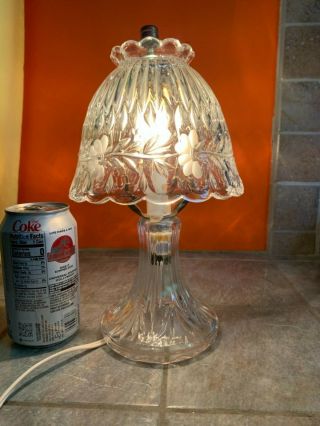 Vintage Princess House Heritage Crystal Romance Table Lamp Light