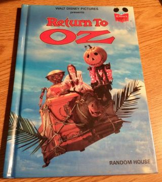 Walt Disney Pictures Presents Return To Oz Hardcover Book Vintage 1985