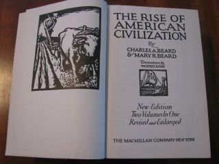 1943 " The Rise Of American Civilization " Two Volumes In One Hardcover Book