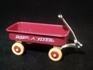 Vintage Radio Flyer Little Red Wagon Mini W/ Chrome Handle Doll Size Barbie
