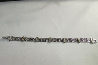 Vintage Signed Swarovski Crystal Silver Tone 7.  25 " Bracelet 2u4