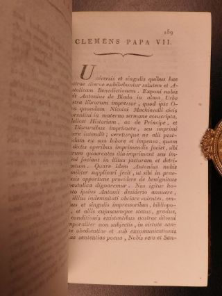 1798 Machiavelli Prince Art of War Italian Renaissance Philosophy Politics 10v 8