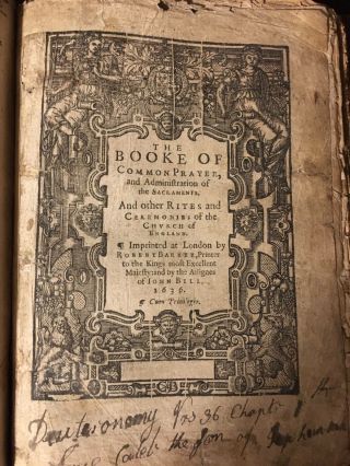 1634 King james Bible All 6 Dated Pages Present 7