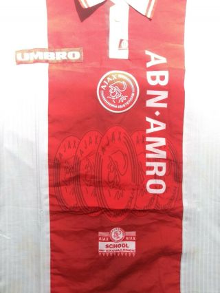 Ajax Amsterdam Vintage Umbro Home Football Shirt 1997/98 (m) Laudrup,  Litmanen