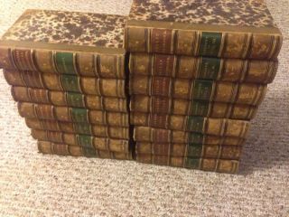 The Of William Prescott.  Leather Library Set.  Complete In 15 Volumes.  1867