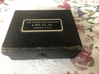 VINTAGE SHORE INSTRUMENT CO.  DUROMETER HARDNESS TYPE A2 IN Mahogany Box 3