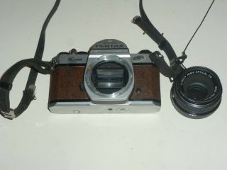 Vintage Asahi Pentax Se K1000 35mmcamera Brown Leather Asahi Optical Smc Pentax