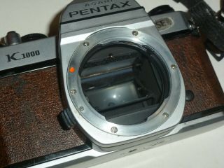 VINTAGE ASAHI PENTAX SE K1000 35mmCAMERA BROWN LEATHER ASAHI OPTICAL SMC PENTAX 4