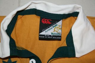 WALLABIES VINTAGE RUGBY UNION JERSEY MENS SMALL NZ MADE CANTERBURY AUSTRALIA 5