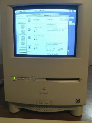 Macintosh Color Classic M1600 With Keyboard 4mb RAM Great 3