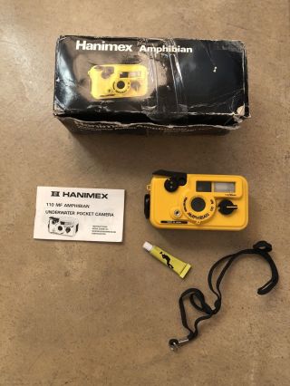 Vintage Hanimex Amphibian 110 Mf Underwater Pocket Camera 017130