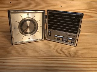 Vintage Panasonic Matsushita Rc - 7878 Very Rare Clock Am Fm Radio Analog