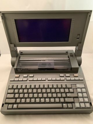 Vintage Wang Laptop Computer Model Wltc With Travel Bag