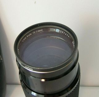 Vintage SOLIGOR C/D f/1:3.  5 78 - 210mm Lens w/Hoya 62mm UV Filter,  Padded Sleeve 4