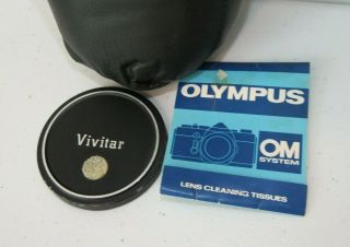 Vintage SOLIGOR C/D f/1:3.  5 78 - 210mm Lens w/Hoya 62mm UV Filter,  Padded Sleeve 6