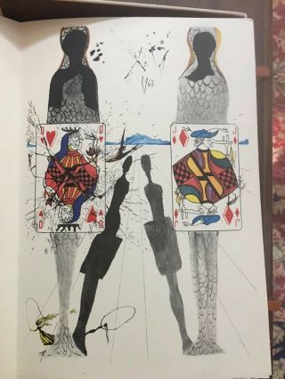 Salvador Dali Hand - Signed 1969 Alice’s Adventure In Wonderland 11