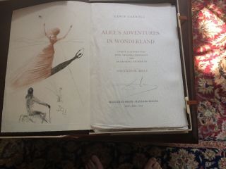 Salvador Dali Hand - Signed 1969 Alice’s Adventure In Wonderland 4