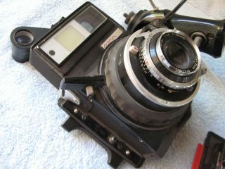 Graflex XL w 2 Lens Zeiss Tessar / Ysarex Back Polaroid Graflok 70mm Rangefinder 3