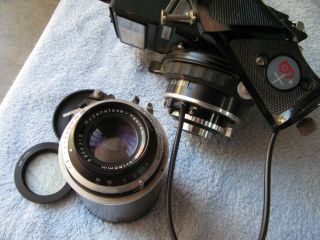 Graflex XL w 2 Lens Zeiss Tessar / Ysarex Back Polaroid Graflok 70mm Rangefinder 5
