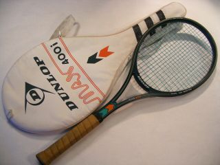 Vintage Dunlop Max 400i Tennis Racquet With Case