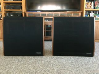 Dahlquist Dq - 10 “phased Array” Mirrored Speakers W/stands