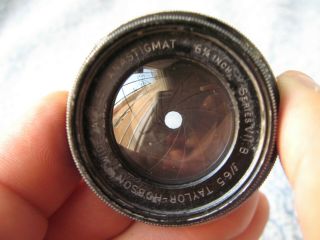 Taylor Hobson 6 inch Anastigmat Series VIIb f6.  5 Lens view camera Cooke NoReserv 7