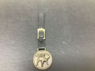 Vintage Mack Truck Bulldog Pocket Watch / Key Fob Leather Strap