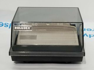 Vintage Rolodex S300c Petite Covered Card File 30 Blank Cards Alphabet Dividers