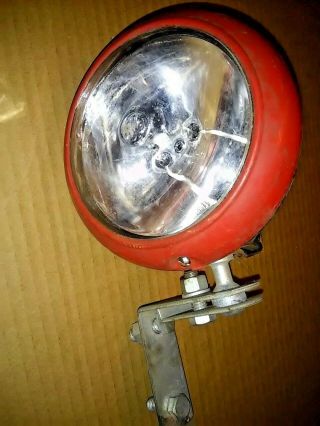 Rare Vintage Perfection Tractor Spot Light 6v Lamp Willys Jeep Grass Fire Truck