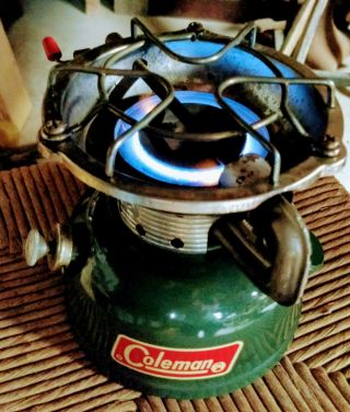 Vintage 1972 Coleman Sportster Stove W/ Box 502 - 700 Green - &