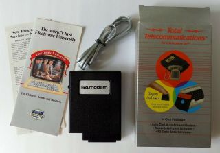 Vintage Software Commodore 64 - Total Telecommunications Pack With Modem