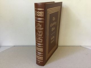 The Canterbury Tales Geoffrey Chaucer Easton Press 100 Greatest Leather