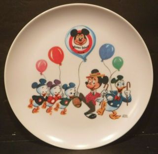 Vintage Disney Mickey Mouse Club Melamine Child 
