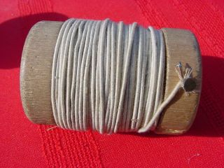 6 VINTAGE PARTIAL CORWICO & OTHER SPOOLS OF MAGNET WIRE - COTTON & DOUBLE SILK 4
