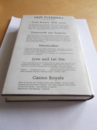 Ian Fleming - Goldfinger / 1st Edition / 1st Printing / 1st State DJ / Cape 1959 2