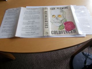 Ian Fleming - Goldfinger / 1st Edition / 1st Printing / 1st State DJ / Cape 1959 5