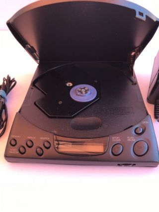 JVC XL - P80 Vintage Portable CD Player Hyper Bass Sound Walkman And Adapter 3