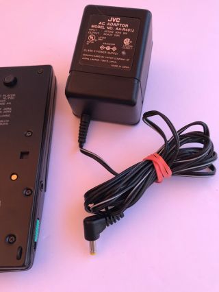 JVC XL - P80 Vintage Portable CD Player Hyper Bass Sound Walkman And Adapter 5